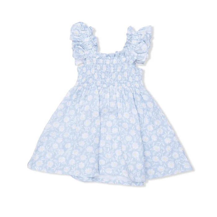 Western Daisies Smocked Sundress