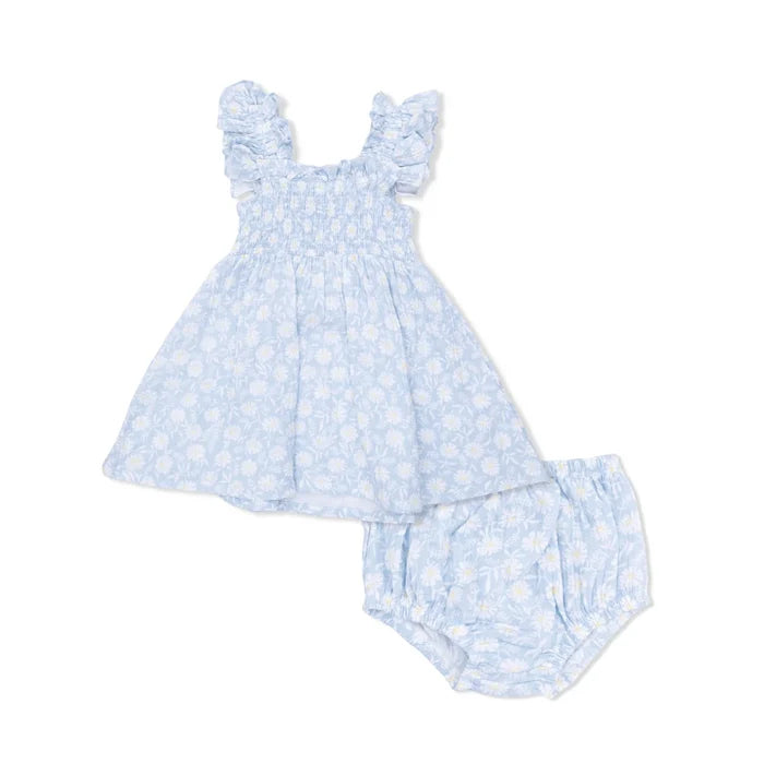 Western Daisies Smocked Sundress