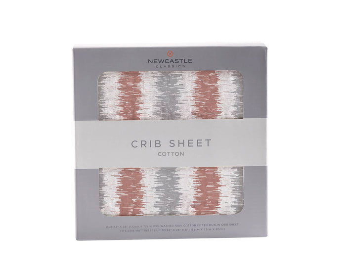 Western Stripe Crib Sheet