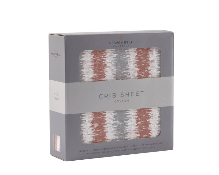 Western Stripe Crib Sheet