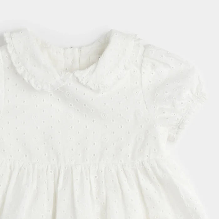 White 3pc Set - Dress, Tights, & Headband