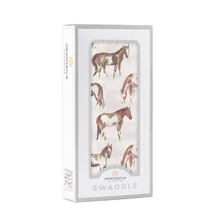 Wild Horses Bamboo Swaddle