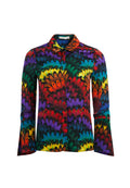 WILLA FLORAL PRINTED TOP - RUFFLED FEATHER MULTI