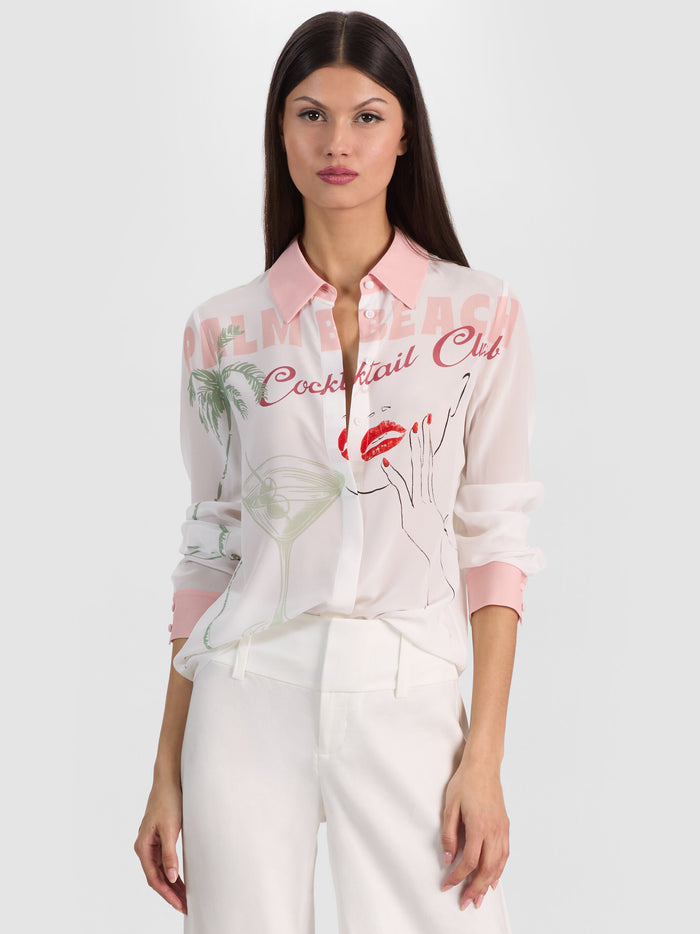 WILLA SILK BLOUSE - COCKTAIL CLUB