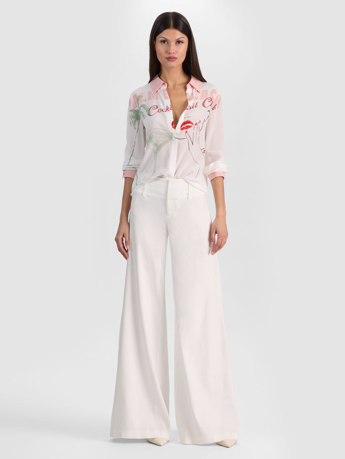 WILLA SILK BLOUSE - COCKTAIL CLUB