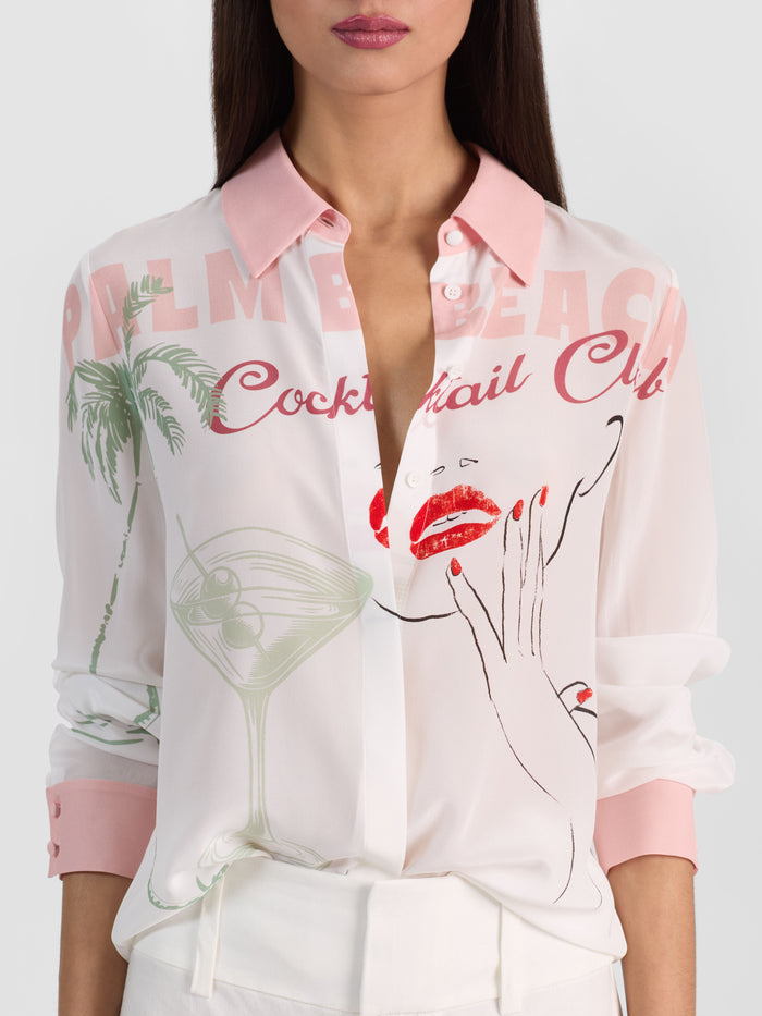 WILLA SILK BLOUSE - COCKTAIL CLUB