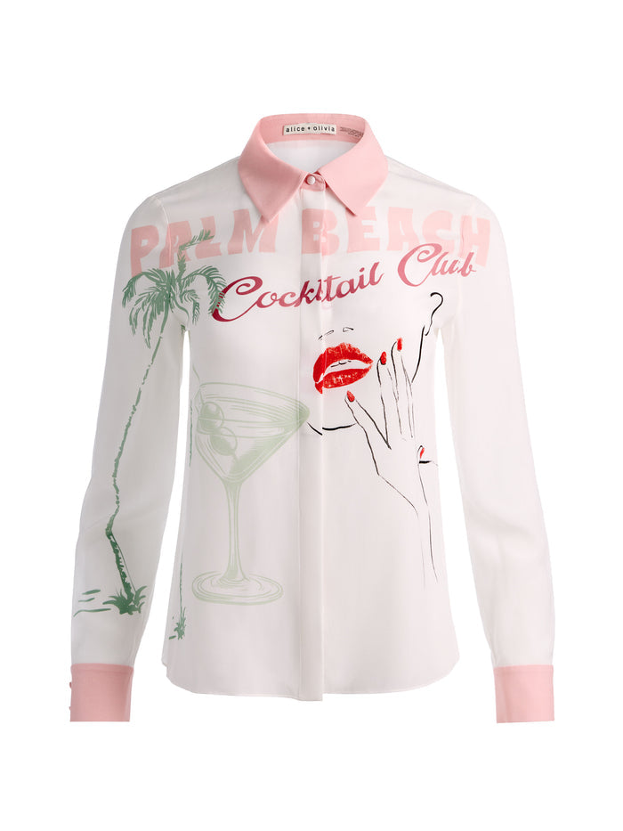 WILLA SILK BLOUSE - COCKTAIL CLUB