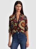 WILLA SILK BLOUSE - HANDS OF TIME