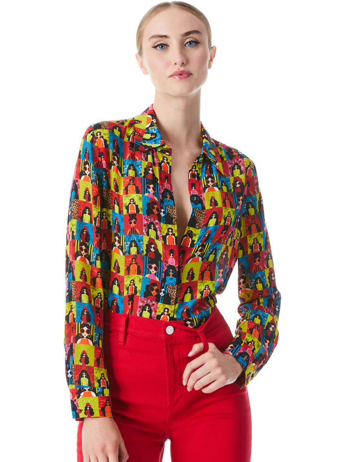 WILLA SILK BLOUSE - STACE OF THE WORLD