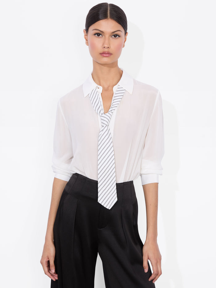 WILLA TIE - OFF WHITE/BLACK