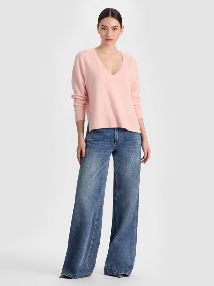 WILLIAMS CASHMERE PULLOVER - ENGLISH ROSE