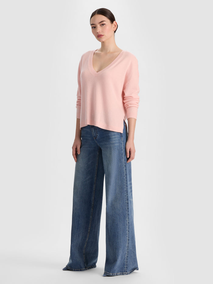 WILLIAMS CASHMERE PULLOVER - ENGLISH ROSE