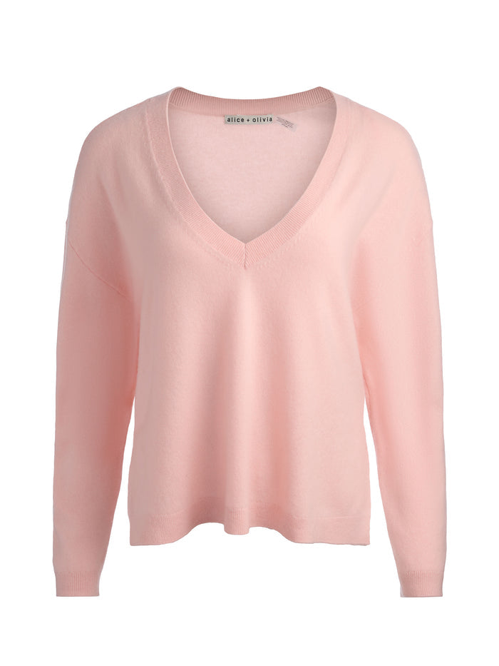 WILLIAMS CASHMERE PULLOVER - ENGLISH ROSE