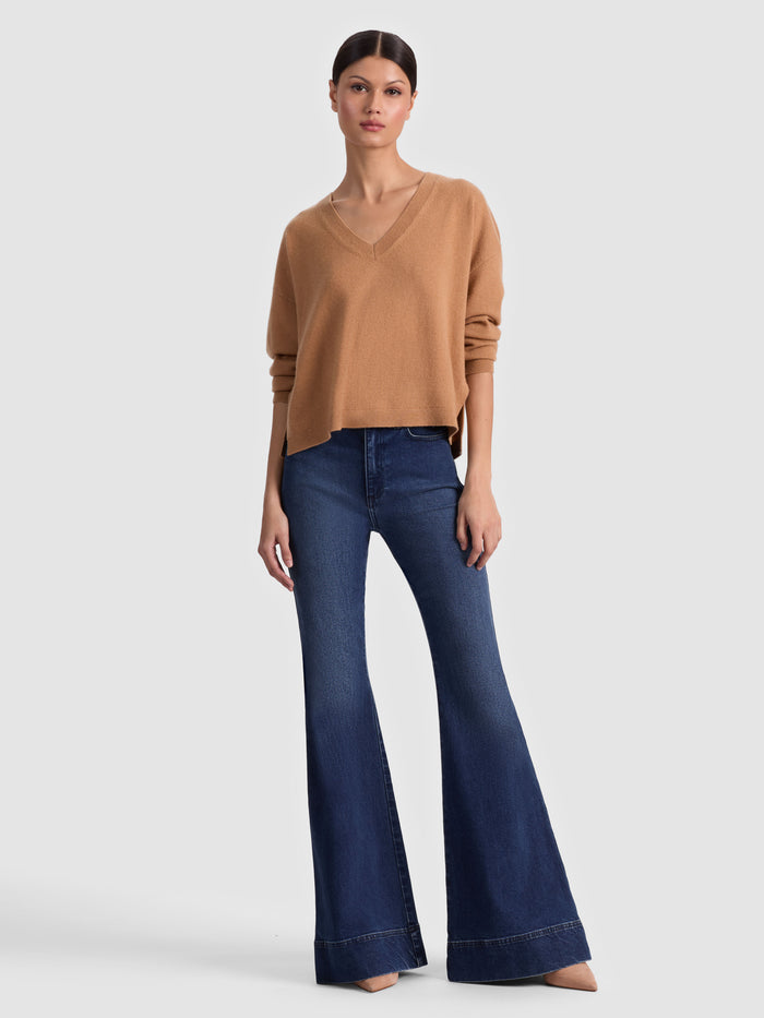 WILLIAMS CASHMERE PULLOVER - PRALINE