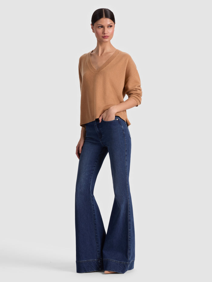 WILLIAMS CASHMERE PULLOVER - PRALINE