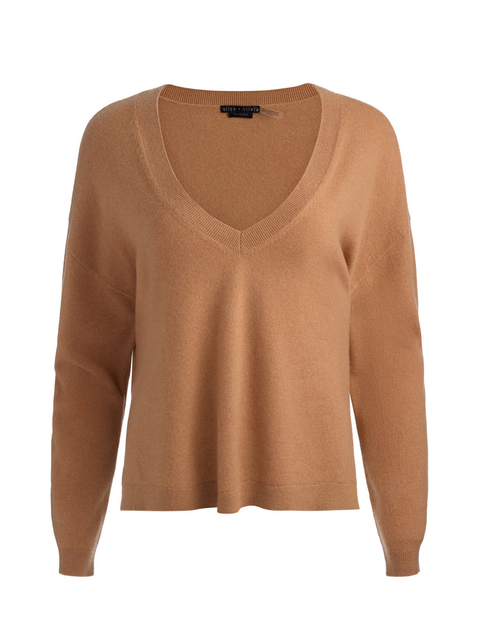 WILLIAMS CASHMERE PULLOVER - PRALINE