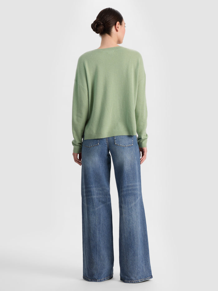 WILLIAMS CASHMERE PULLOVER - SAGE
