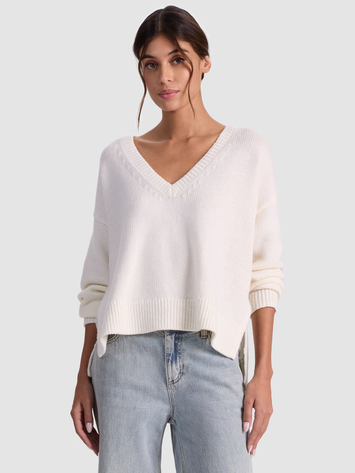WILLIAMS WOOL PULLOVER - ECRU