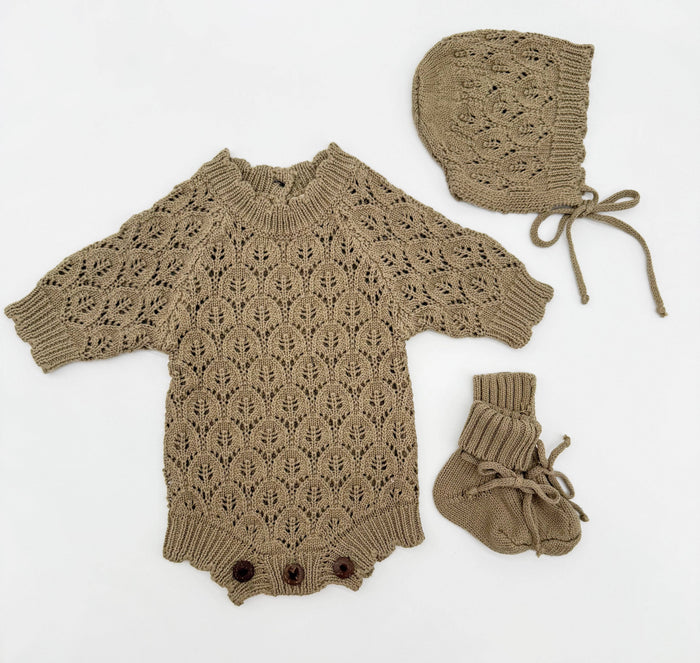Willow Lacy Romper: PREEMIE