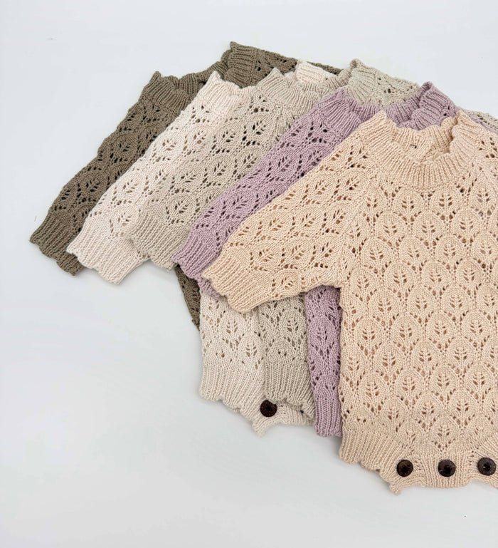 Willow Lacy Romper: PREEMIE