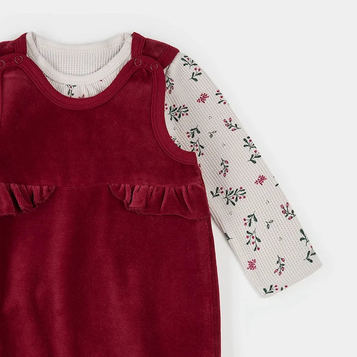 Winter Holly Overall Set