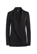 XAVIER DRAPED BLAZER - BLACK