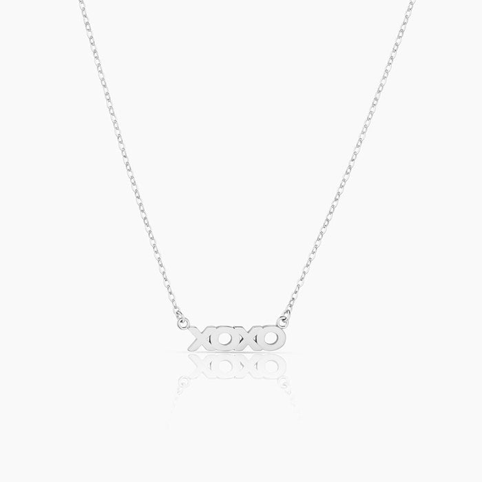 XOXO Script Necklace