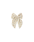 Yellow Floral Oversized Bow Hair Clip
