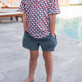 Youth Everyday Short River Rock Grey Classic Deer Camo Pocket