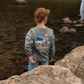 Youth Tee LS Field Companion Dark Heather Grey