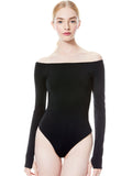ZADIE OFF THE SHOULDER BODYSUIT - BLACK