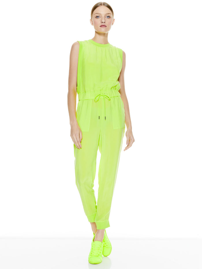 ZILA TIE WAIST JUMPSUIT - BLACK