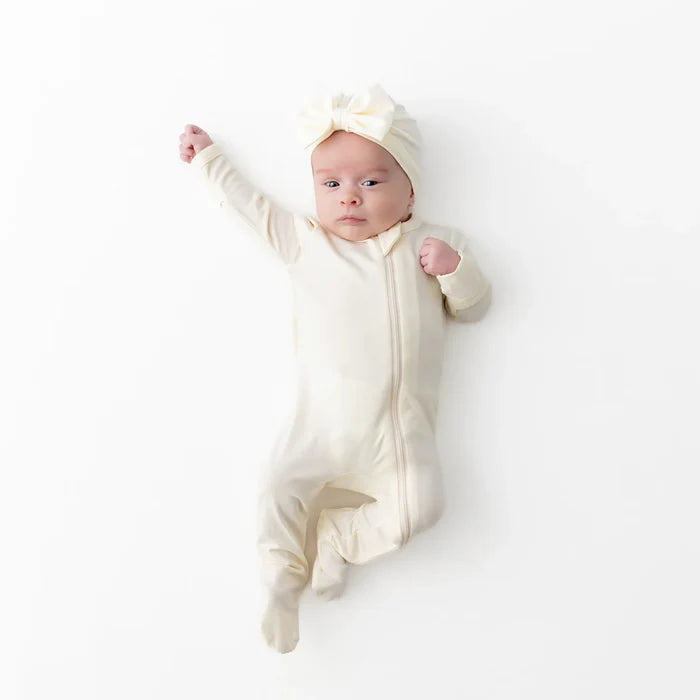 Zippered Footie- Chamomile