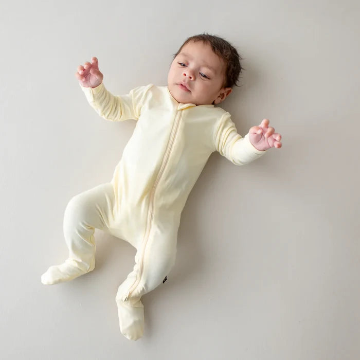 Zippered Footie- Chamomile