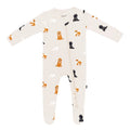Zippered Footie- Fluffy Dog