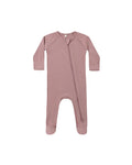 Zippered Footie- Mulberry
