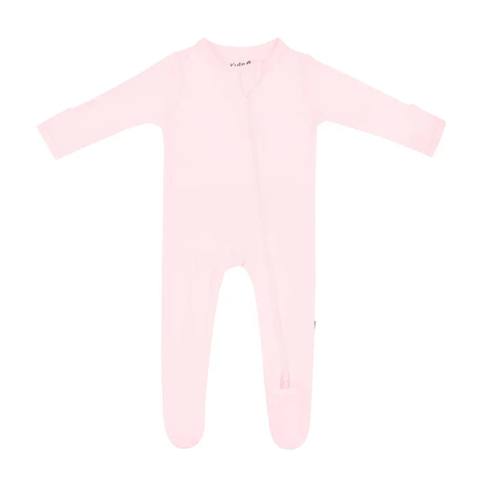 Zippered Footie- Sakura