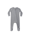 Zippered Footie- Slate