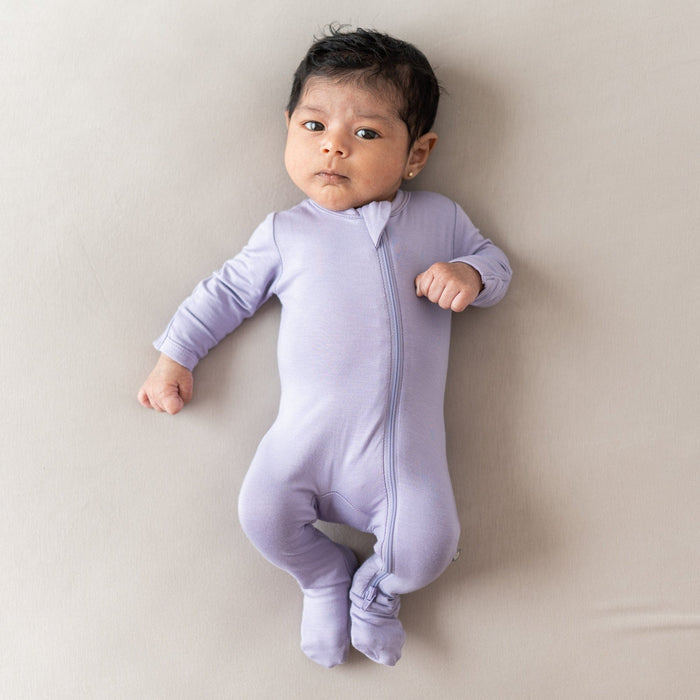 Zippered Footie- Taro