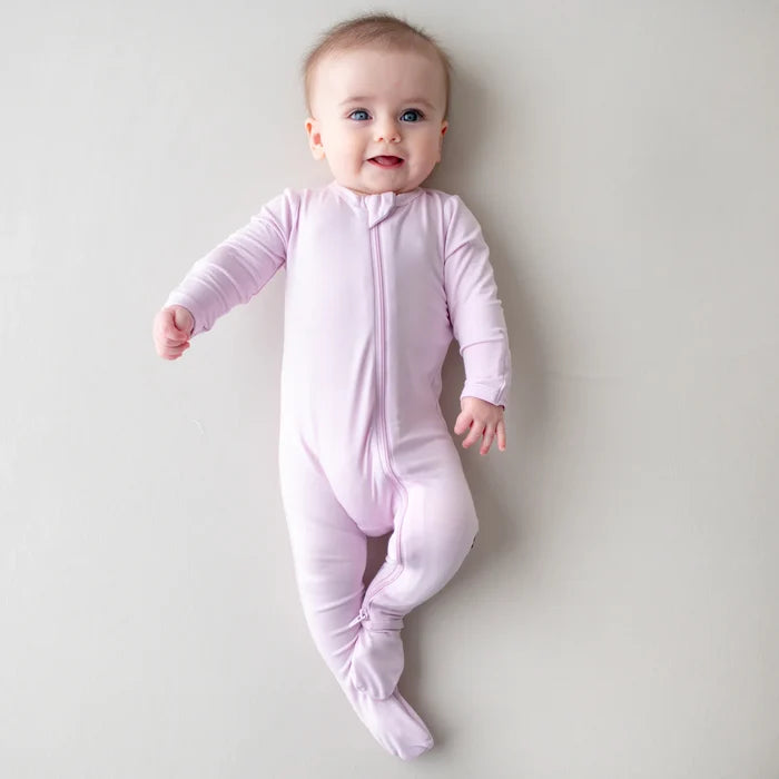 Zippered Footie- Thistle