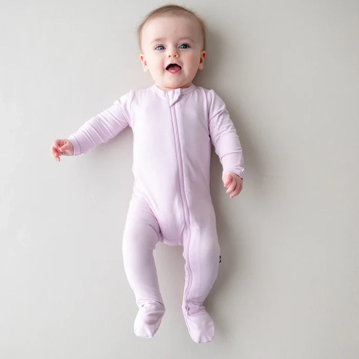 Zippered Footie- Thistle