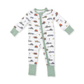 Zippered Romper- Farm Machines