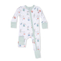 Zippered Romper- Golfing Teddy Bears