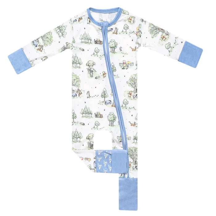 Zippered Romper- Hundred Acre Wood