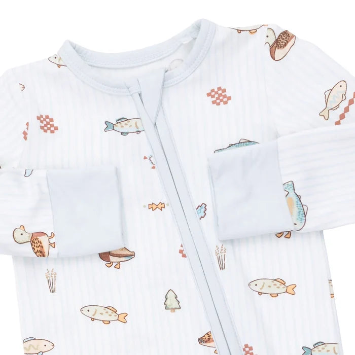 Zippered Romper- Lake Cuties