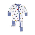 Zippered Romper- Mini Tractors