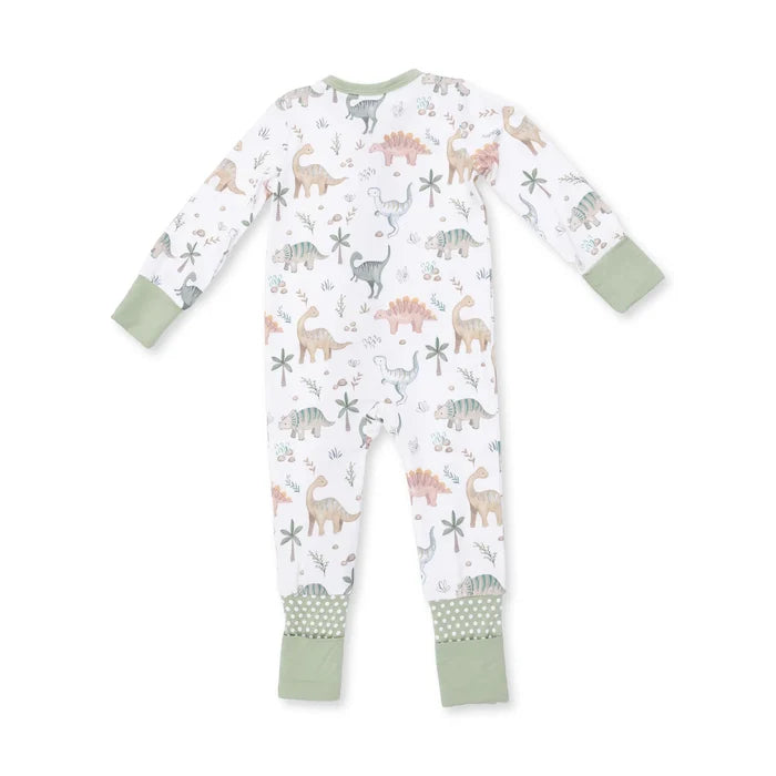 Zippered Romper- Sweet Baby Dinos