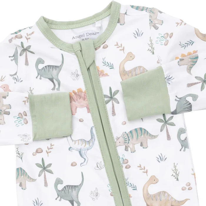 Zippered Romper- Sweet Baby Dinos
