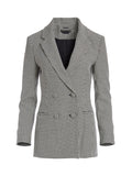 ZORA FITTED BLAZER - BLACK/WHITE