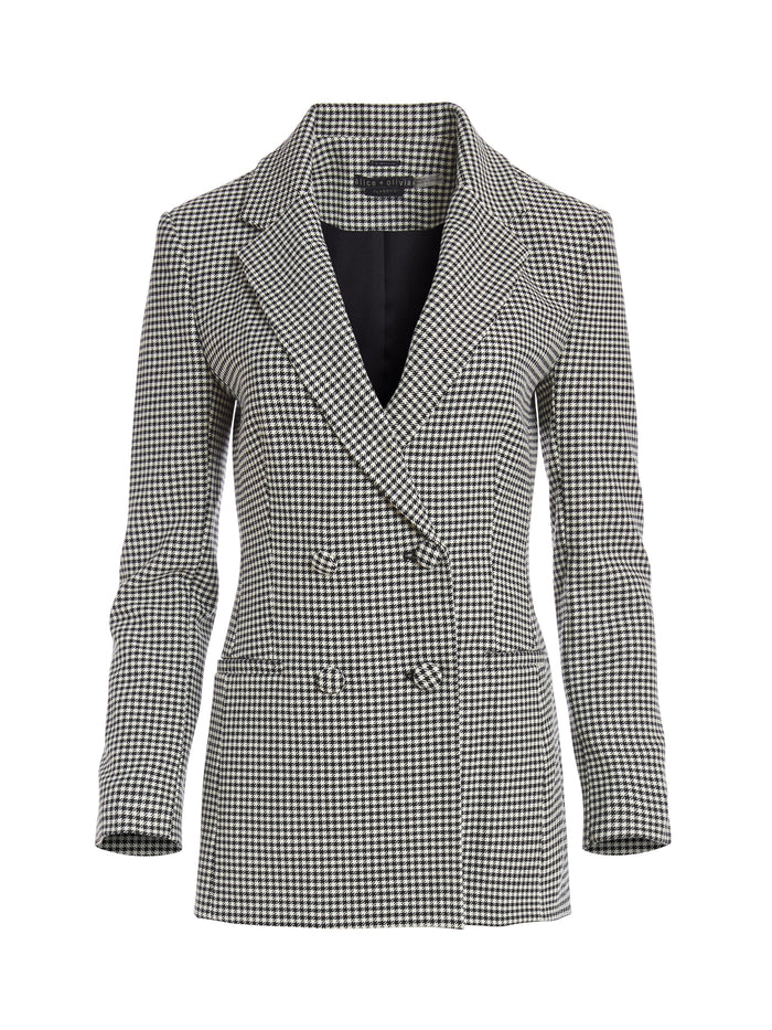 ZORA FITTED BLAZER - BLACK/WHITE